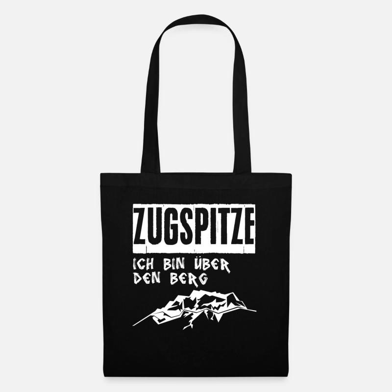 Zugspitze Berg Bergsteiger - Stoffbeutel - Schwarz