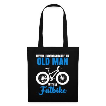Fat Bike Old Man Fatbike - Stoffbeutel - Schwarz - Vorne