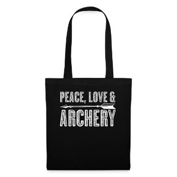 3D Tir à l’arc Flèches Tir à l’arc - Sac en tissu - noir - Devant