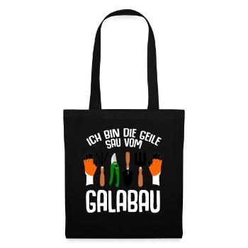 Galabauer Geile Sau vom Galabau - Stoffbeutel - Schwarz - Vorne