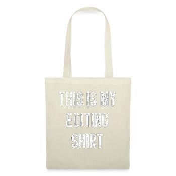 This Is My Editing Shirt Video-Editor-Bearbeitung - Stoffbeutel - Natur - Vorne