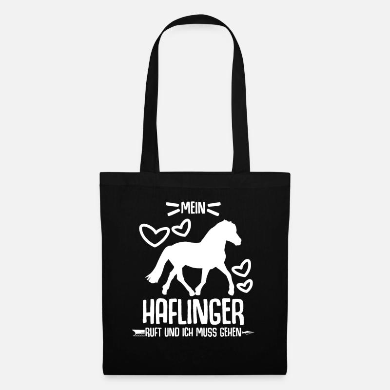 Mein Haflinger ruft - Stoffbeutel - Schwarz
