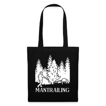 Mantrailing Mantrailer Dogs Forest Dog - Tote Bag - black - Front