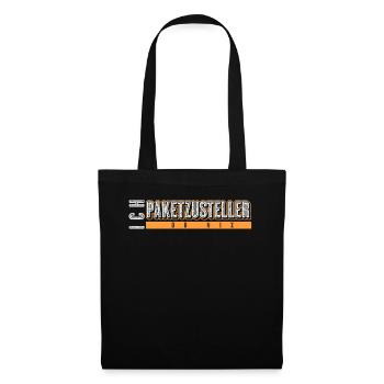Paketzusteller Pakete Paket Paketbote - Stoffbeutel - Schwarz - Vorne