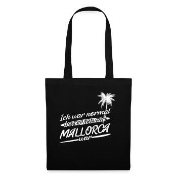 Mallorca Spruch Urlaub Palma - Stoffbeutel - Schwarz - Vorne