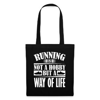 Chaussures de course Courses de course - Sac en tissu - noir - Devant