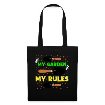 Garden rules gardeners landscaping farmers - Tote Bag - black - Front