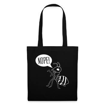 La fourmi dit qu’il n’y a pas de fourmis - Sac en tissu - noir - Devant