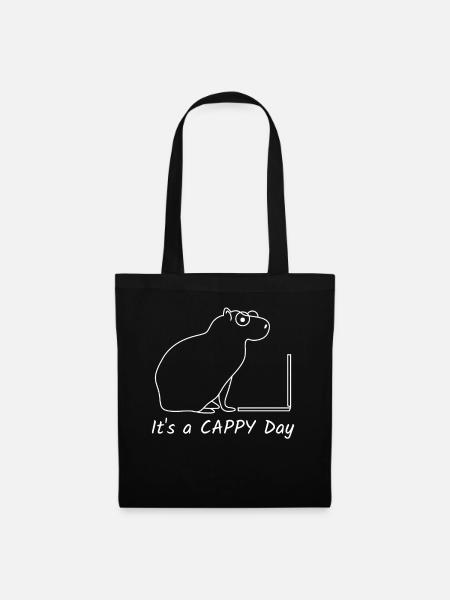 Capybara Capybaras - Stoffbeutel - Schwarz