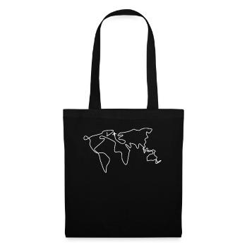 World Maps World Tour World Map Globe - Tote Bag - black - Front