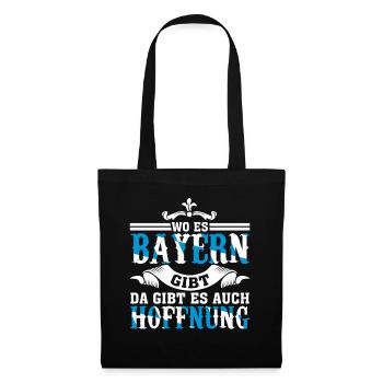 Bayern Witz - Stoffbeutel - Schwarz - Vorne
