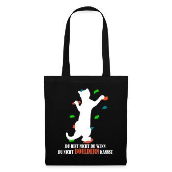 Escalade de bloc de chat - Sac en tissu - noir - Devant
