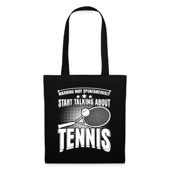 Tennis Joke Tennis Racket - Tote Bag - black - Front