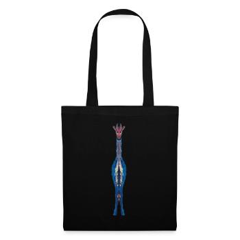 Giraffe colorful giraffe - Tote Bag - black - Front