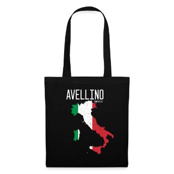 Avellino Italy Italian flag map Italia - Tote Bag - black - Front