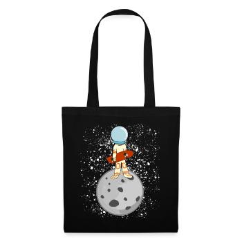 Longboarder Moon Astronaut Longboard - Sac en tissu - noir - Devant