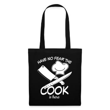 Chef cuisinier Chef de cuisine - Sac en tissu - noir - Devant
