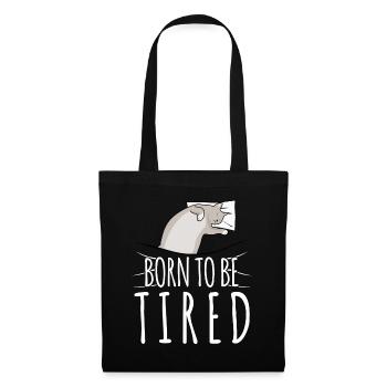 Sleeping Sleep Cat Cat Sleep Shirt - Tote Bag - black - Front