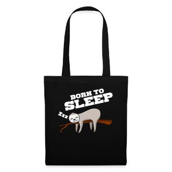 Sleeping Sloth Sleep Sleep Shirt - Tote Bag - black - Front