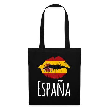 Spain Lips Spanish Holidays - Tote Bag - black - Front