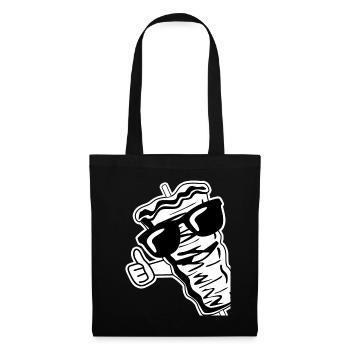 Doner kebab lunettes de soleil kebab brochette - Sac en tissu - noir - Devant