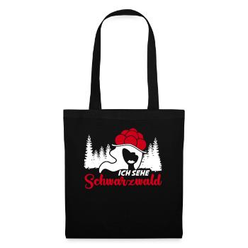 Schwarzwaldmädel Schwarzwald - Stoffbeutel - Schwarz - Vorne