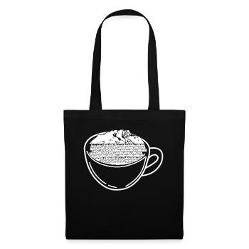 Zugspitze et le café - Sac en tissu - noir - Devant