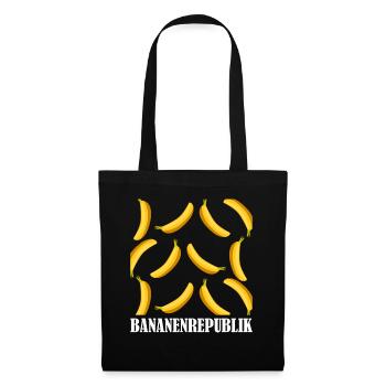 Bananenrepublik Banane Bananen - Stoffbeutel - Schwarz - Vorne