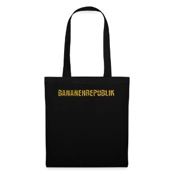 Bananenrepublik Bananen - Stoffbeutel - Schwarz - Vorne