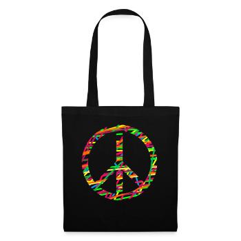 Paix Sympathie Pacifisme Paix mondiale - Sac en tissu - noir - Devant