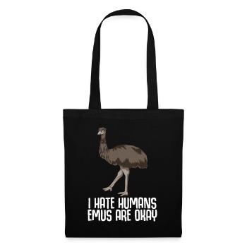 Emu funny Emus - Tote Bag - black - Front