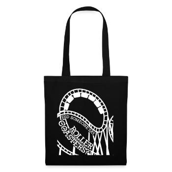 Roller coaster rider saying roller coaster - Tote Bag - black - Front