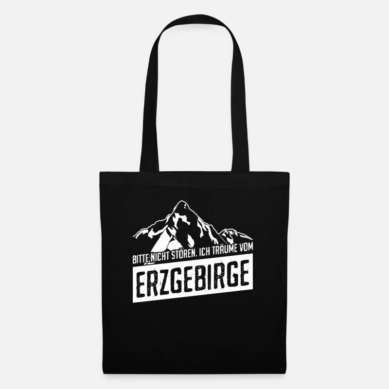 Erzgebirge sächsische schweiz - Stoffbeutel - Schwarz