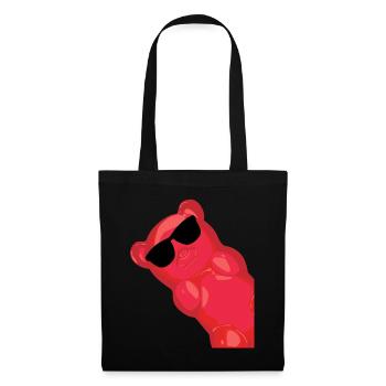 Gummy bears with sunglasses - Tote Bag - black - Front
