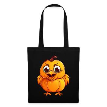 Chicken Pumpkin Lazy Halloween Party Costume for Kids - Tote Bag - black - Front