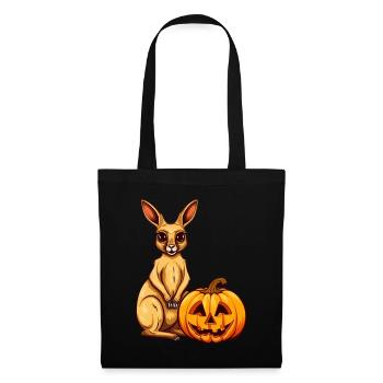 Känguru-Kürbis-Lazy-Halloween-Partykostüm für - Stoffbeutel - Schwarz - Vorne