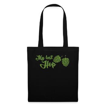 Bière Blague Hobby Brasseur Brasseur de bière Houblon - Sac en tissu - noir - Devant