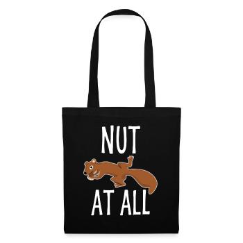 Écureuil aux noix - Sac en tissu - noir - Devant