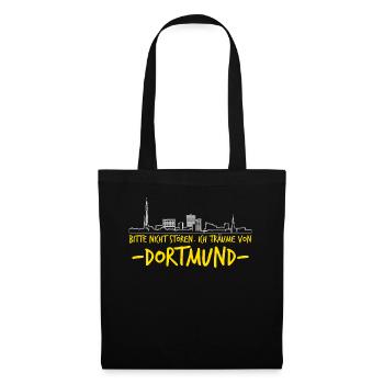 Dortmunder Witz Dortmund - Stoffbeutel - Schwarz - Vorne