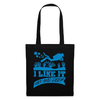 Plongeur Joke Plongée - Sac en tissu - noir - Devant