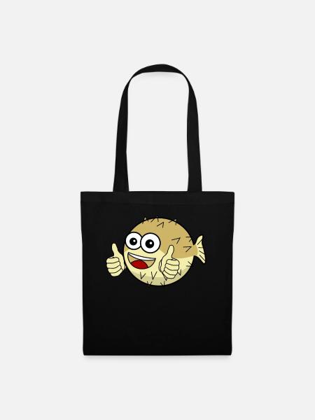 Pufferfish - Stoffbeutel - Schwarz