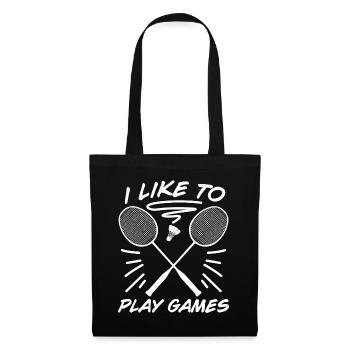 Raquette de badminton - Sac en tissu - noir - Devant