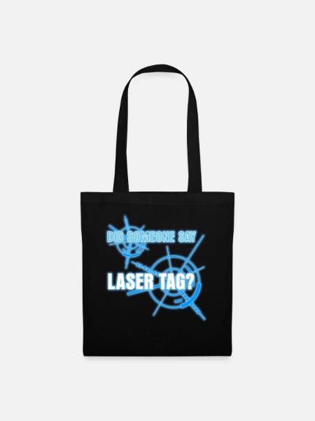 Lasertag Lasergame Laser Tag Laserdrom - Stoffbeutel - Schwarz
