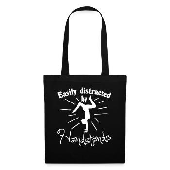 Handstand Gymnastique Gymnaste - Sac en tissu - noir - Devant