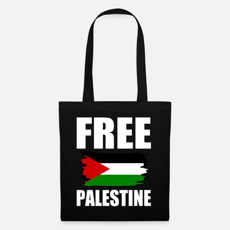 Free palestine - Stoffbeutel - Schwarz