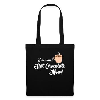 Chocolat chaud Cacao - Sac en tissu - noir - Devant