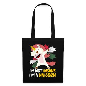 Insane Unicorn Insanity - Tote Bag - black - Front