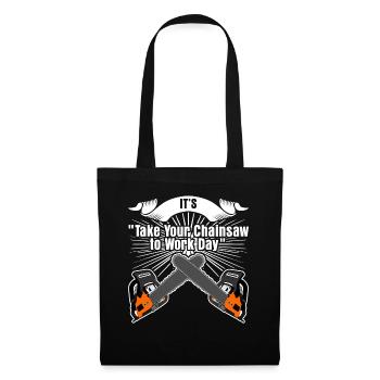 Chain Saw Day Chainsaw - Tote Bag - black - Front