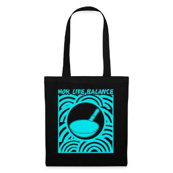 Poêle wok - Sac en tissu - noir - Devant