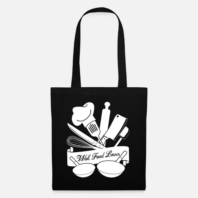 Wok Food - Stoffbeutel - Schwarz